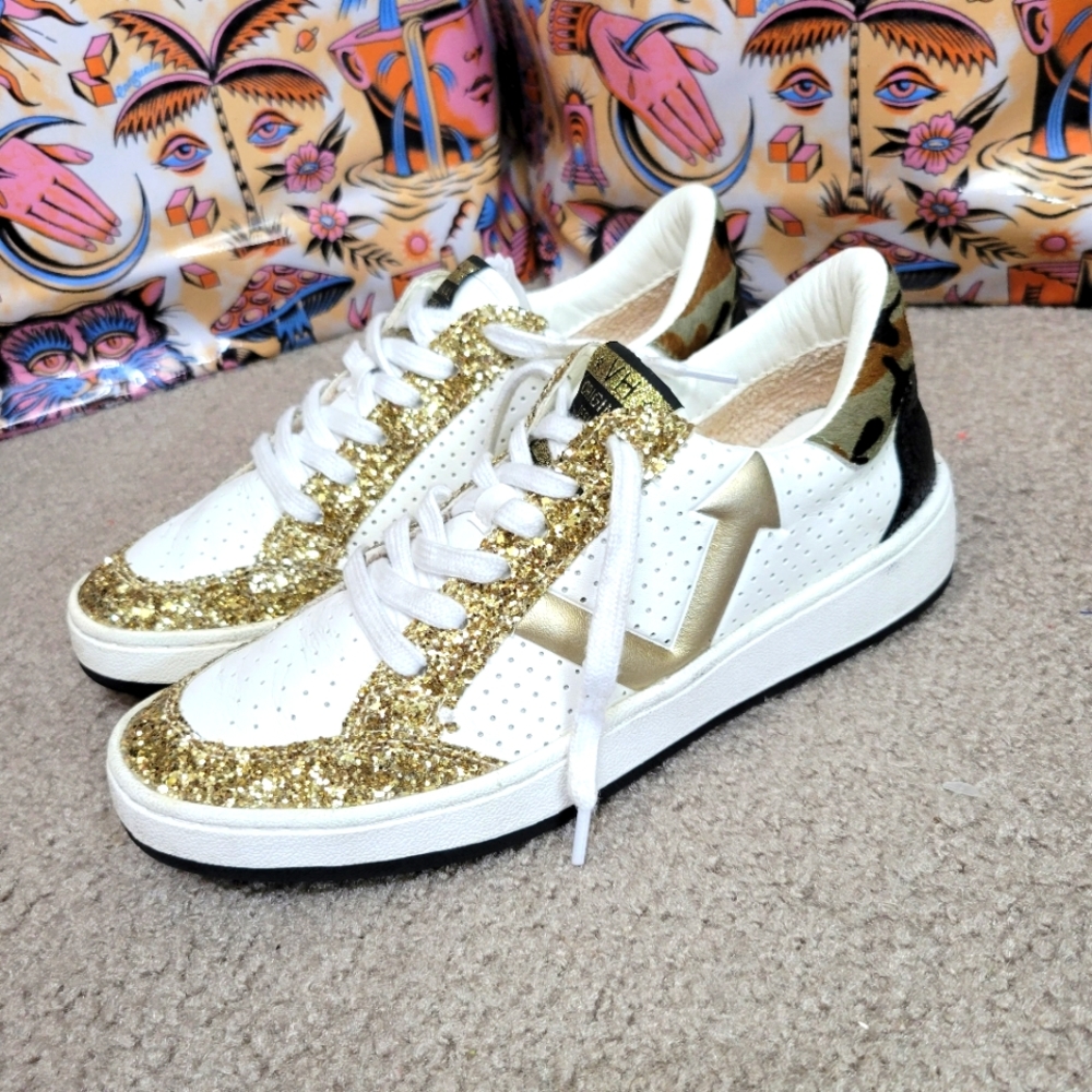 Vintage Havana camo glitter sneakers 7.5